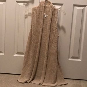 CAbi sleeveless cardigan/vest, size S